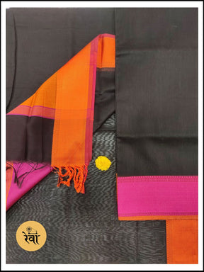 Maheshwari Black Multicolor Suit