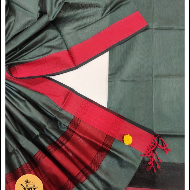Maheshwari Cement Grey Multicolour Dress Material