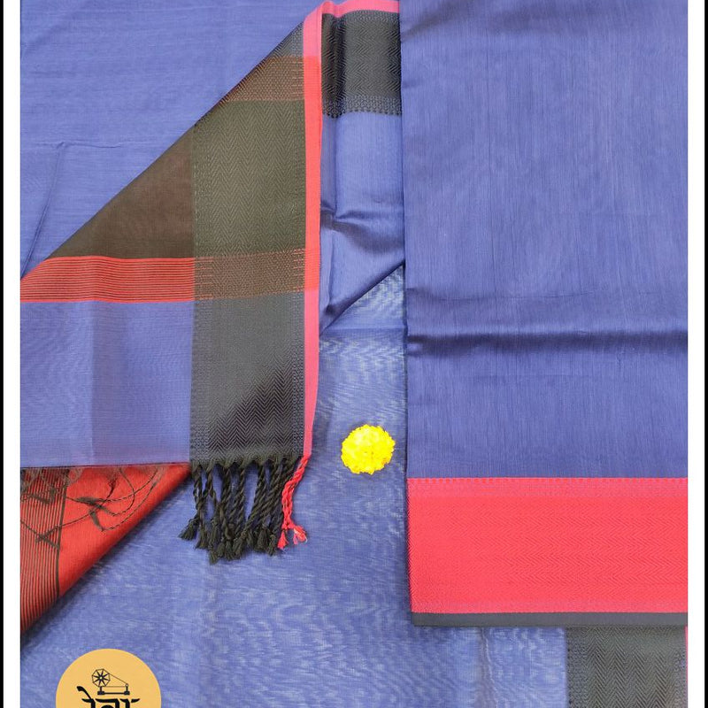 Maheshwari Blue Multicolor Suit