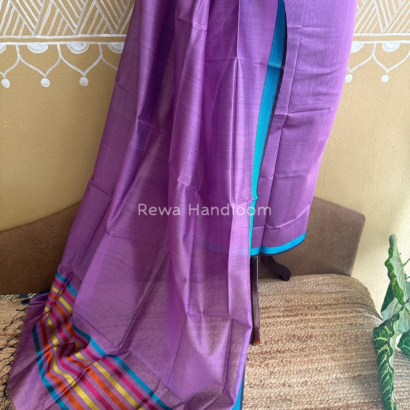 Maheshwari Lavender Top-Dupatta Suit SBTD06