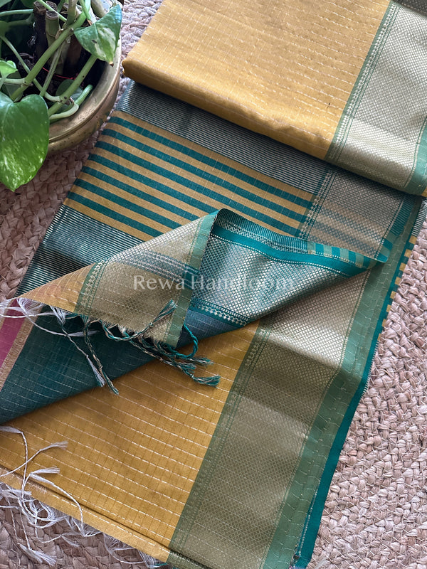 Maheshwari Zari Checks Saree