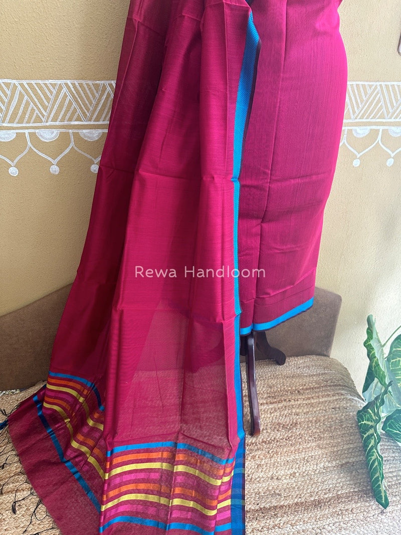 Maheshwari Rani Pink Top-Dupatta Suit SBTD04