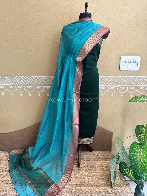 Maheshwari Top-Dupatta Suit