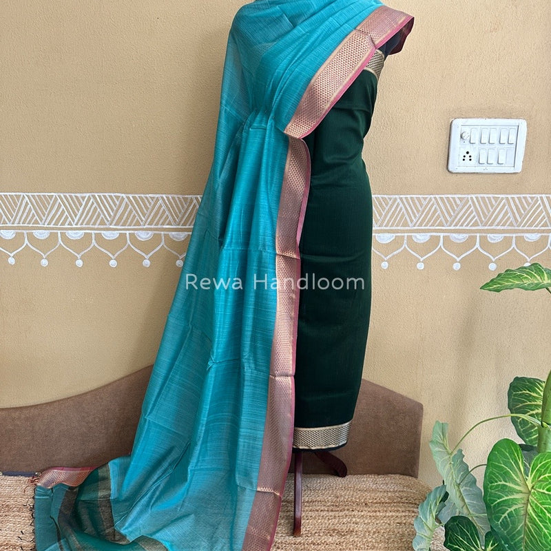 Maheshwari Top-Dupatta Suit