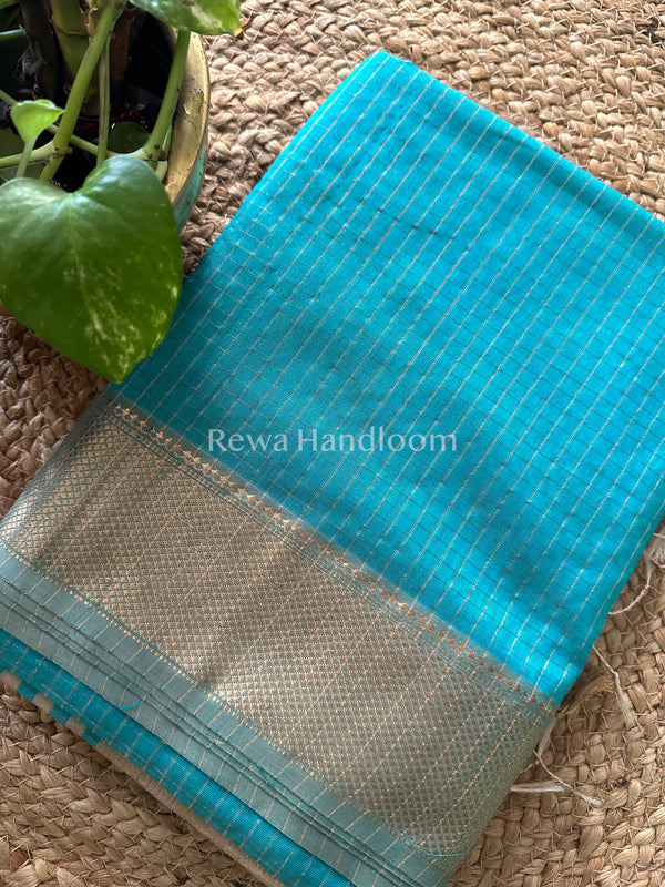 Maheshwari Zari Checkered Sarees