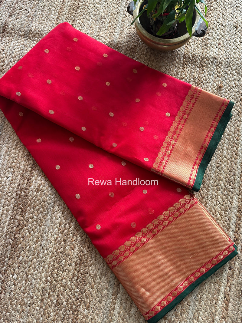 Chanderi Katan Silk Saree