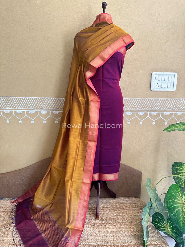 Maheshwari Top-Dupatta Suit
