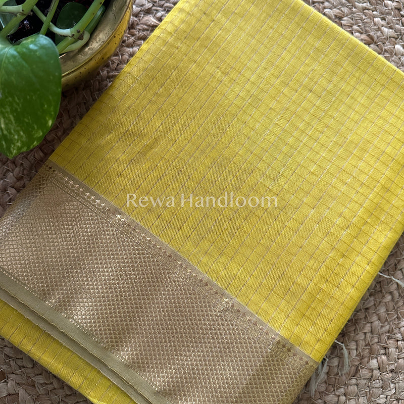 Maheshwari  Zari Checkered Sarees-