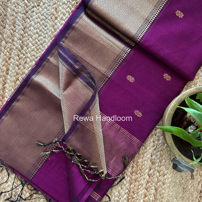 Maheshwari Flower Skirt Butti Saree