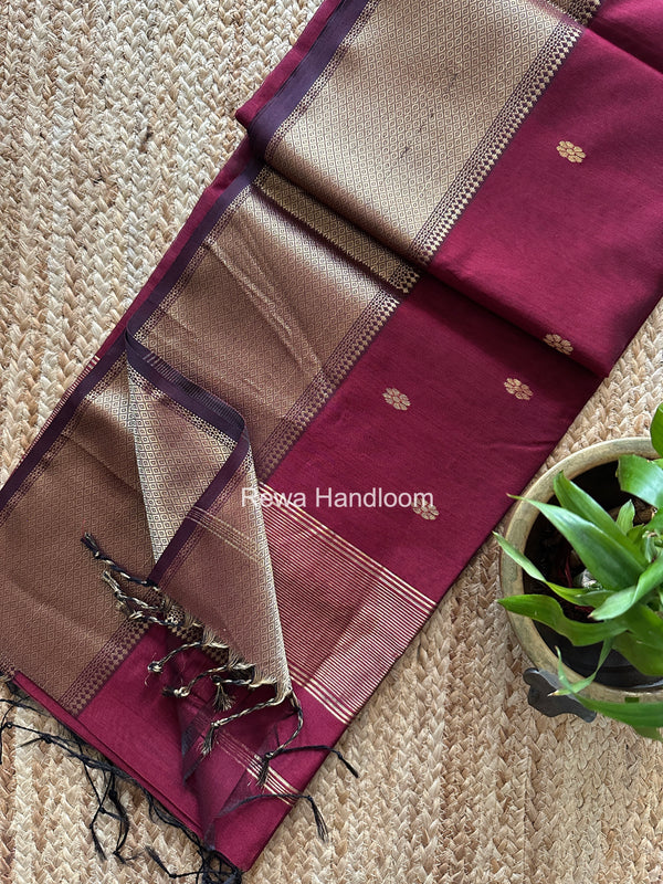 Maheshwari Flower Skirt Butti Saree