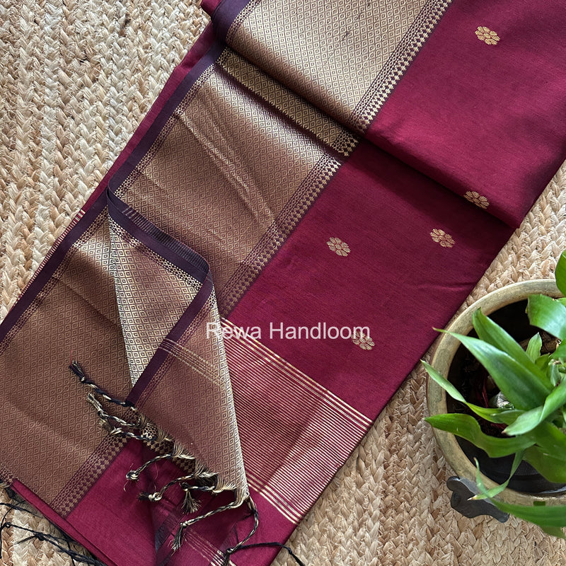 Maheshwari Flower Skirt Butti Saree