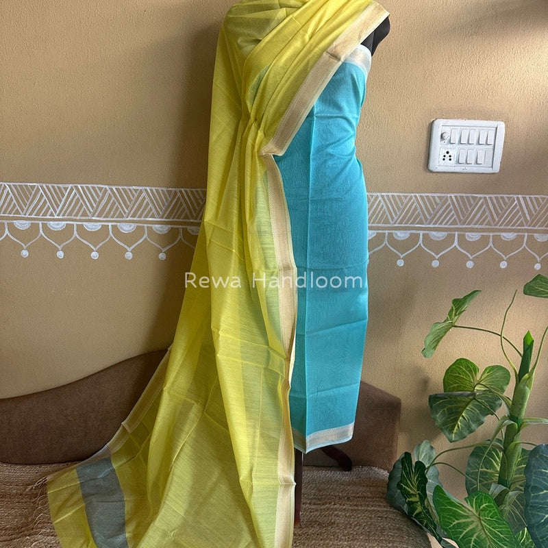 Maheshwari Tissue Top-Dupatta
