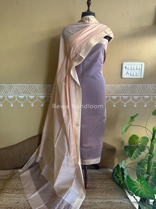 Maheshwari Tissue Top-Dupatta