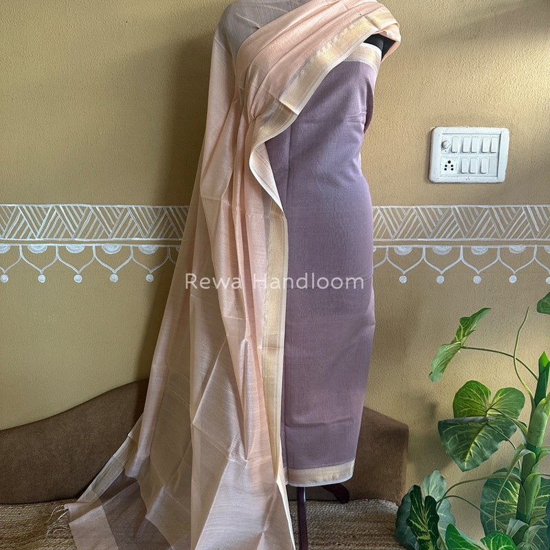 Maheshwari Tissue Top-Dupatta