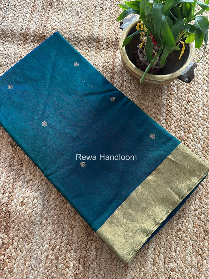 Morpankhi Chanderi Butta Silk Saree BSC028