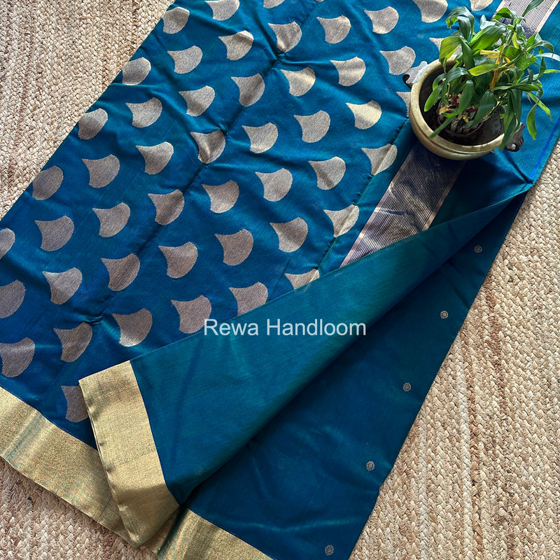 Morpankhi Chanderi Butta Silk Saree BSC028