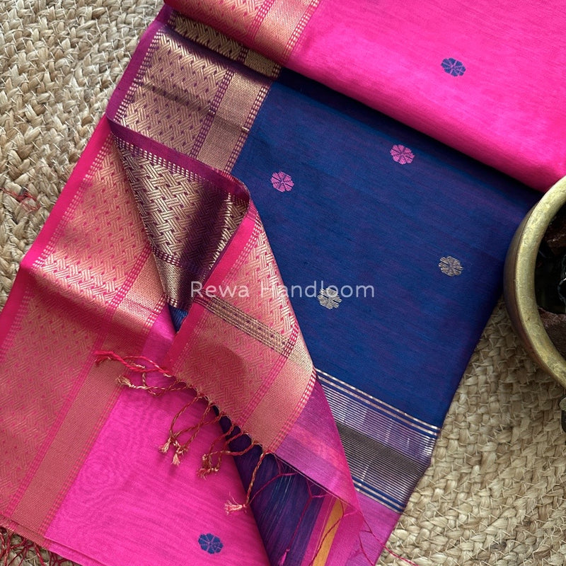 Zari Butti Maheshwari Saree