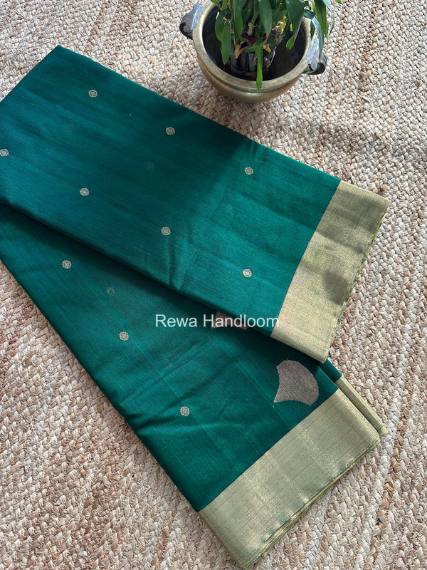 Chanderi Butta Zari Border Saree