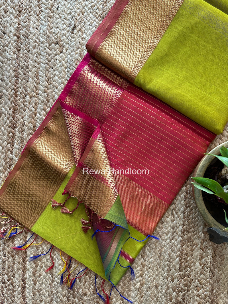 Maheshwari Shaded Plain Saree