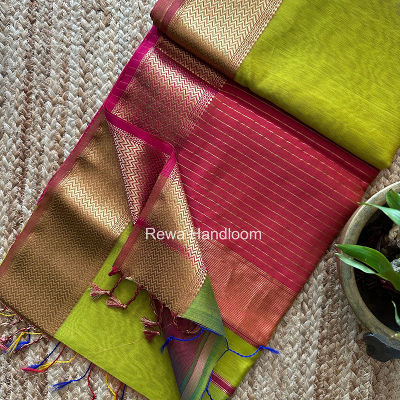 Maheshwari Shaded Plain Saree