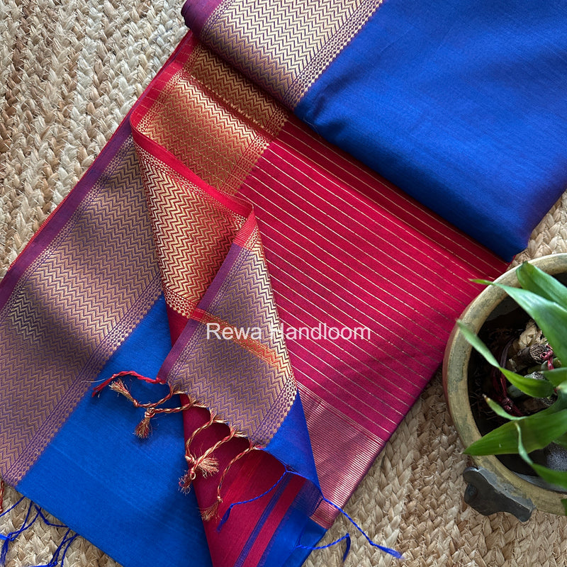 Maheshwari Shaded Plain Saree