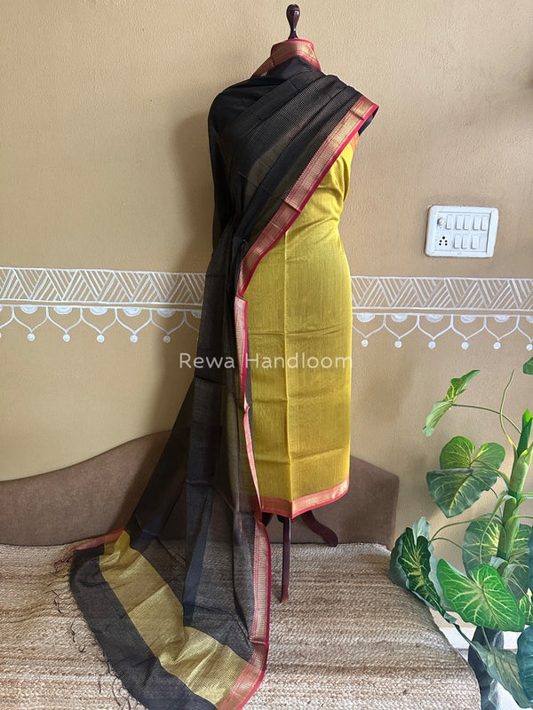 Maheshwari Tissue Top-Dupatta