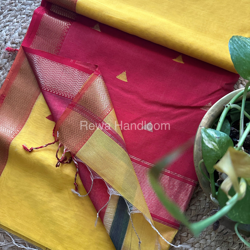  Motifs Maheshwari Saree