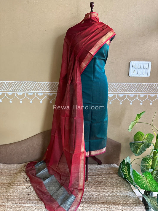 Maheshwari Tissue Top-Dupatta