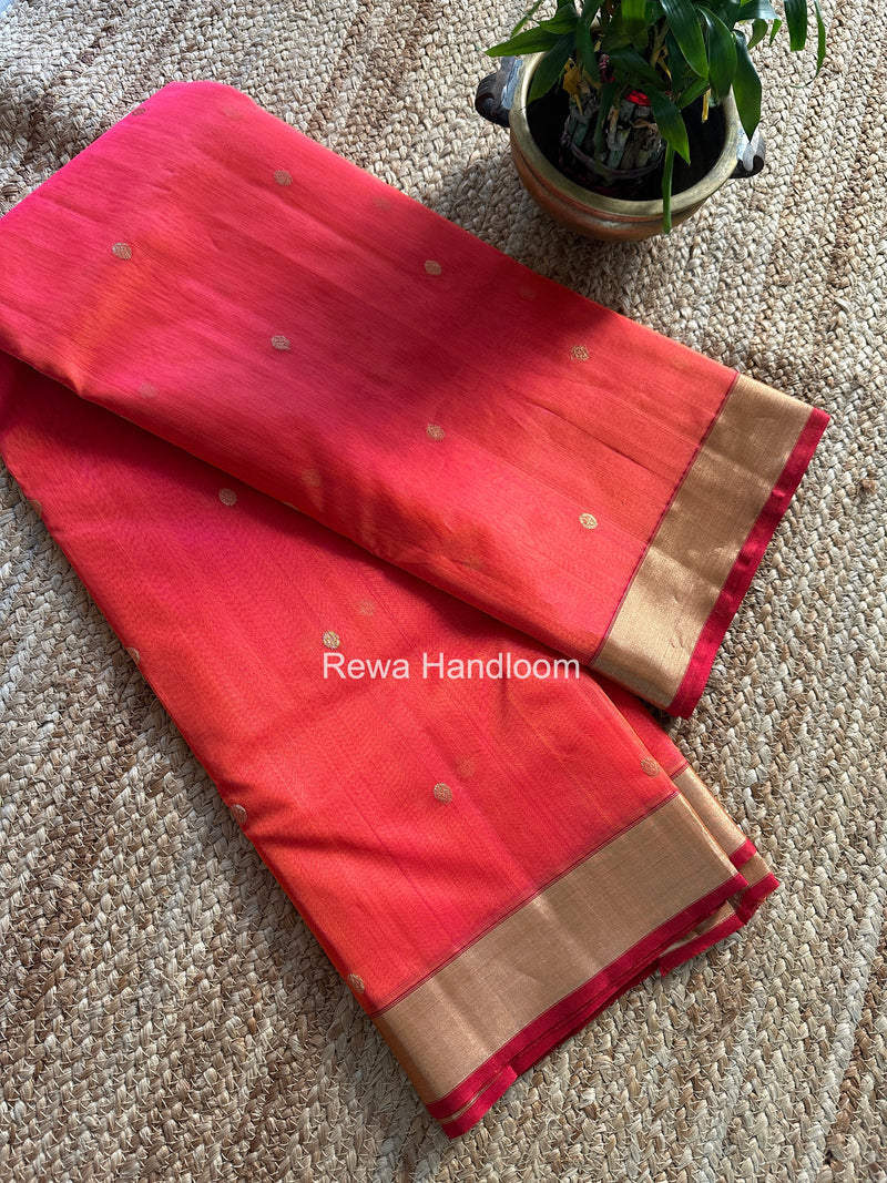 Chanderi Butta Katan Silk Saree