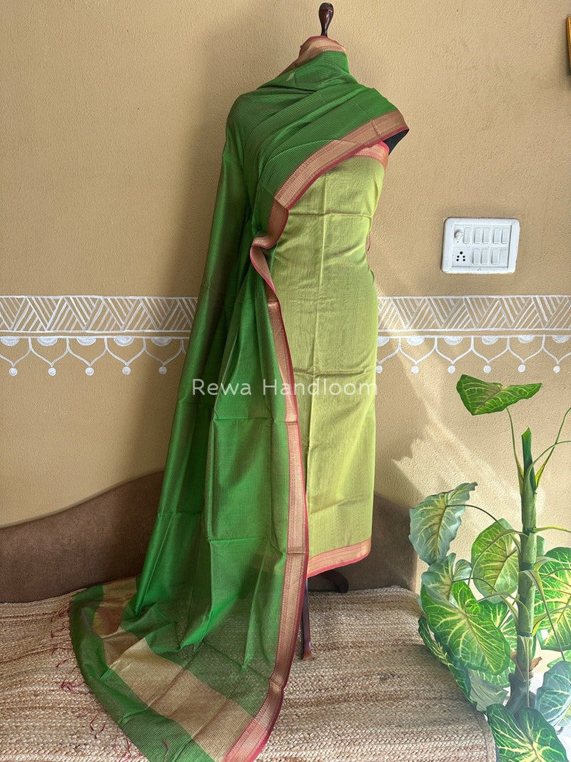 Maheshwari Tissue Top-Dupatta