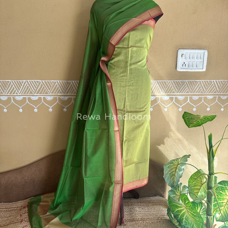 Maheshwari Tissue Top-Dupatta