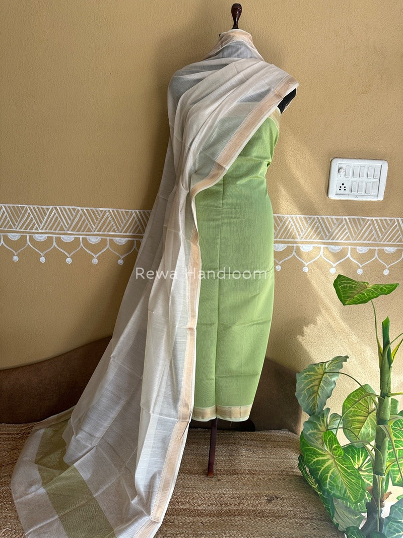 Maheshwari Tissue Top-Dupatta