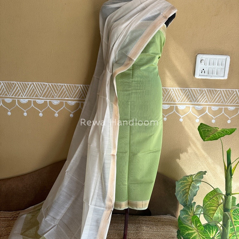 Maheshwari Tissue Top-Dupatta