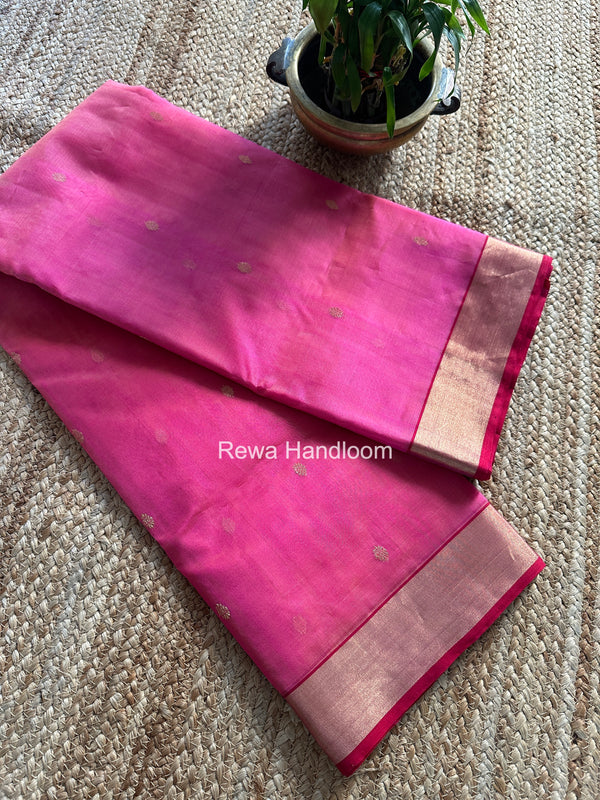 Chanderi Butta Katan Silk Saree