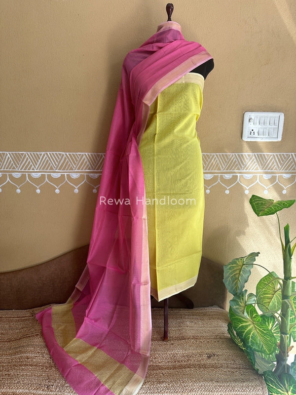Maheshwari Tissue Top-Dupatta