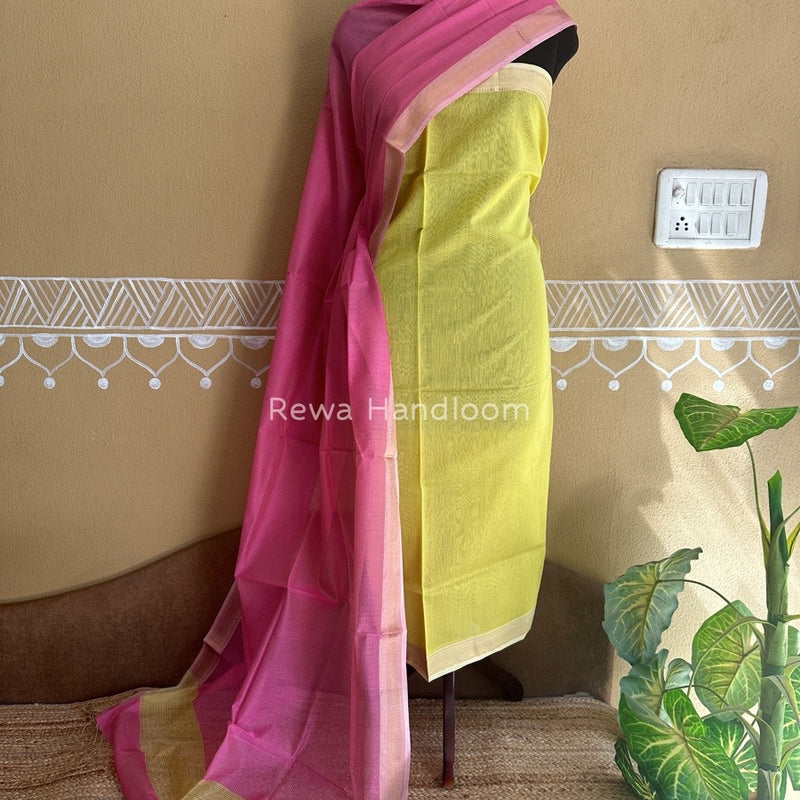 Maheshwari Tissue Top-Dupatta