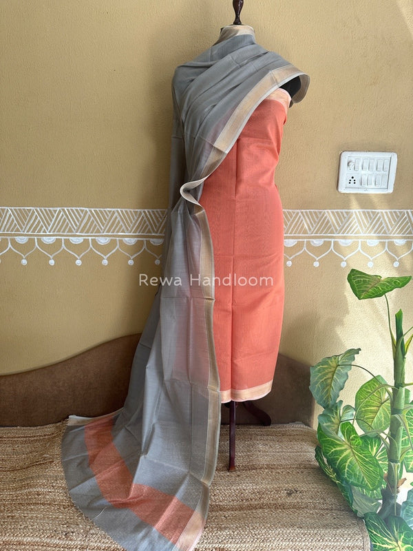 Maheshwari Tissue Top-Dupatta