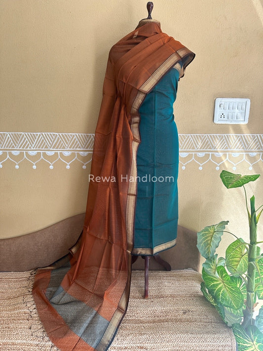 Maheshwari Tissue Top-Dupatta