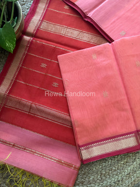 Peach Motifs ~ Maheshwari Saree-SBT022