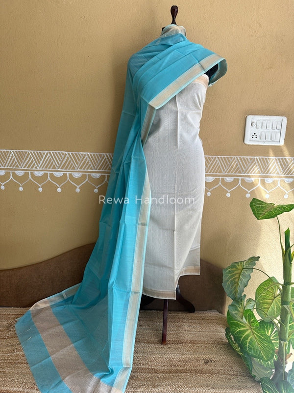 Maheshwari Tissue Top-Dupatta