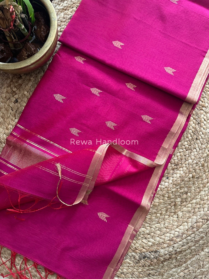  Zari Butti Maheshwari Saree