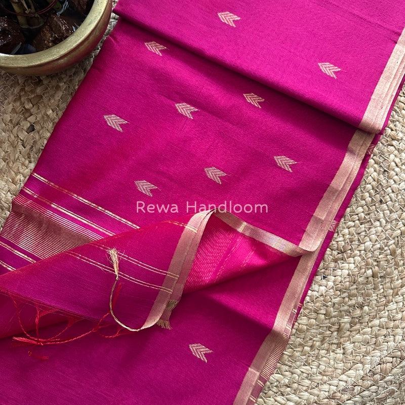  Zari Butti Maheshwari Saree
