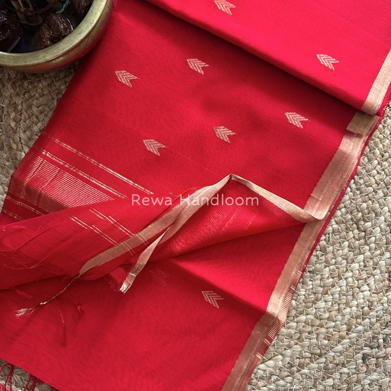  Zari Butti Maheshwari Saree