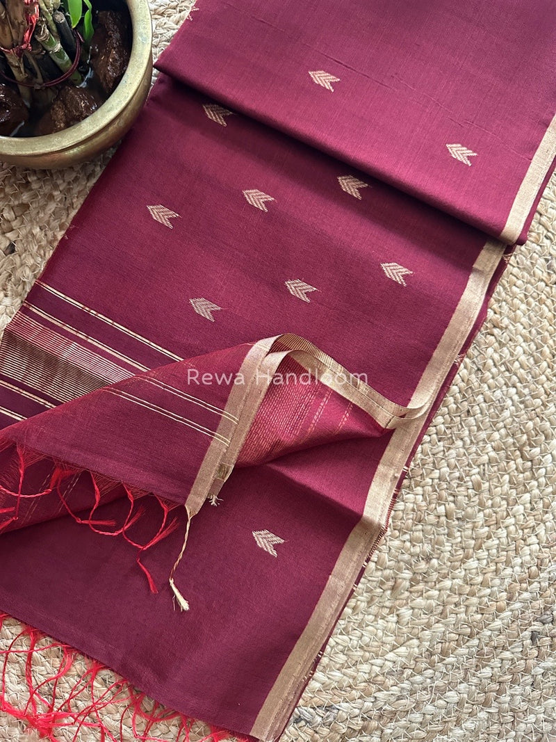  Zari Butti Maheshwari Saree