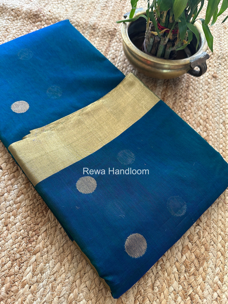 Morpankhi Chanderi Butta Zari Border Saree BSC05