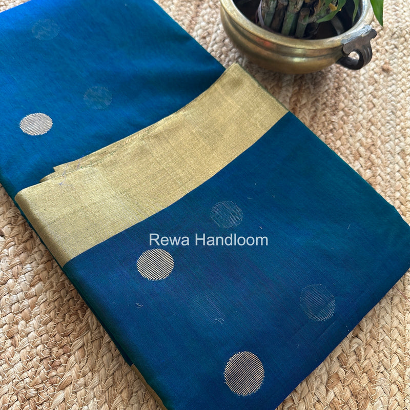 Morpankhi Chanderi Butta Zari Border Saree BSC05
