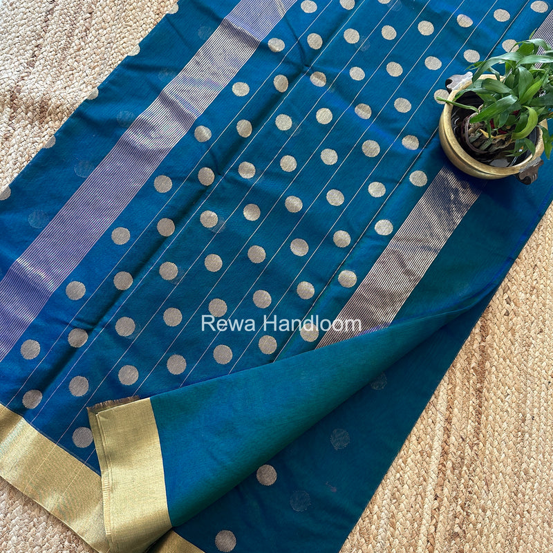 Morpankhi Chanderi Butta Zari Border Saree BSC05