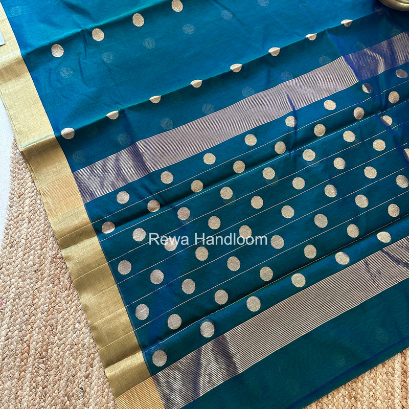 Morpankhi Chanderi Butta Zari Border Saree BSC05