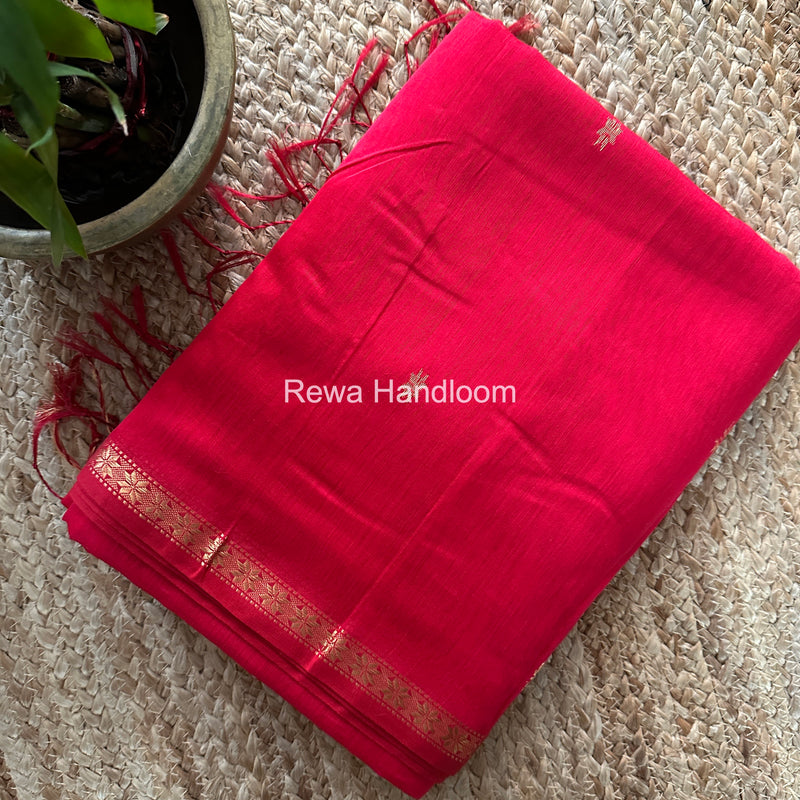 Rani Pink Star Butti Maheshwari Saree SSB041