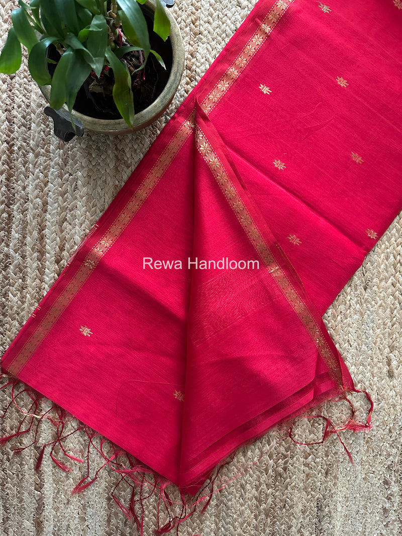 Rani Pink Star Butti Maheshwari Saree SSB041